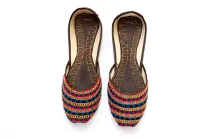 Festive Maroon - Khussa - Sandals - Women's