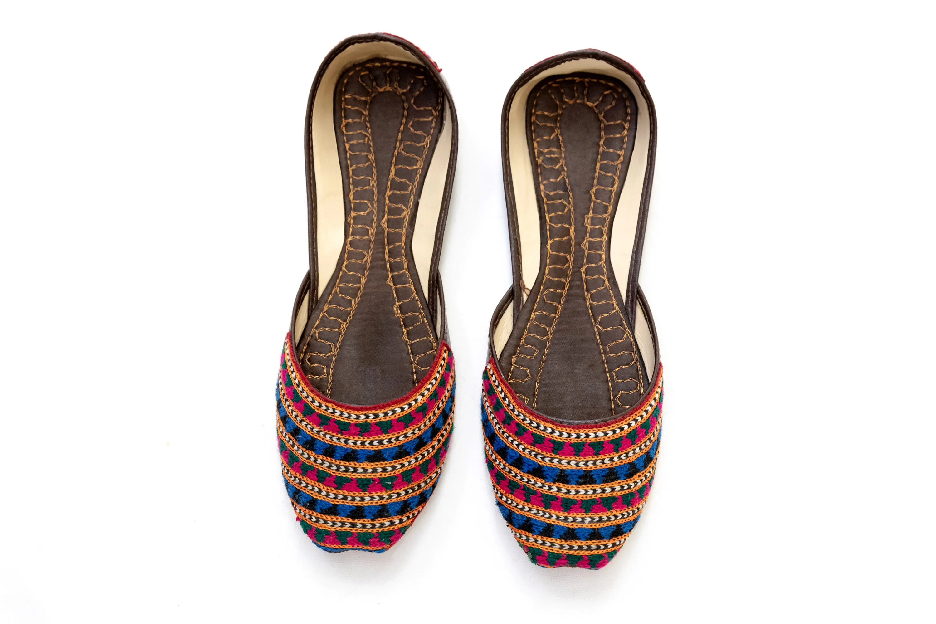 Festive Maroon - Khussa - Sandals - Women's