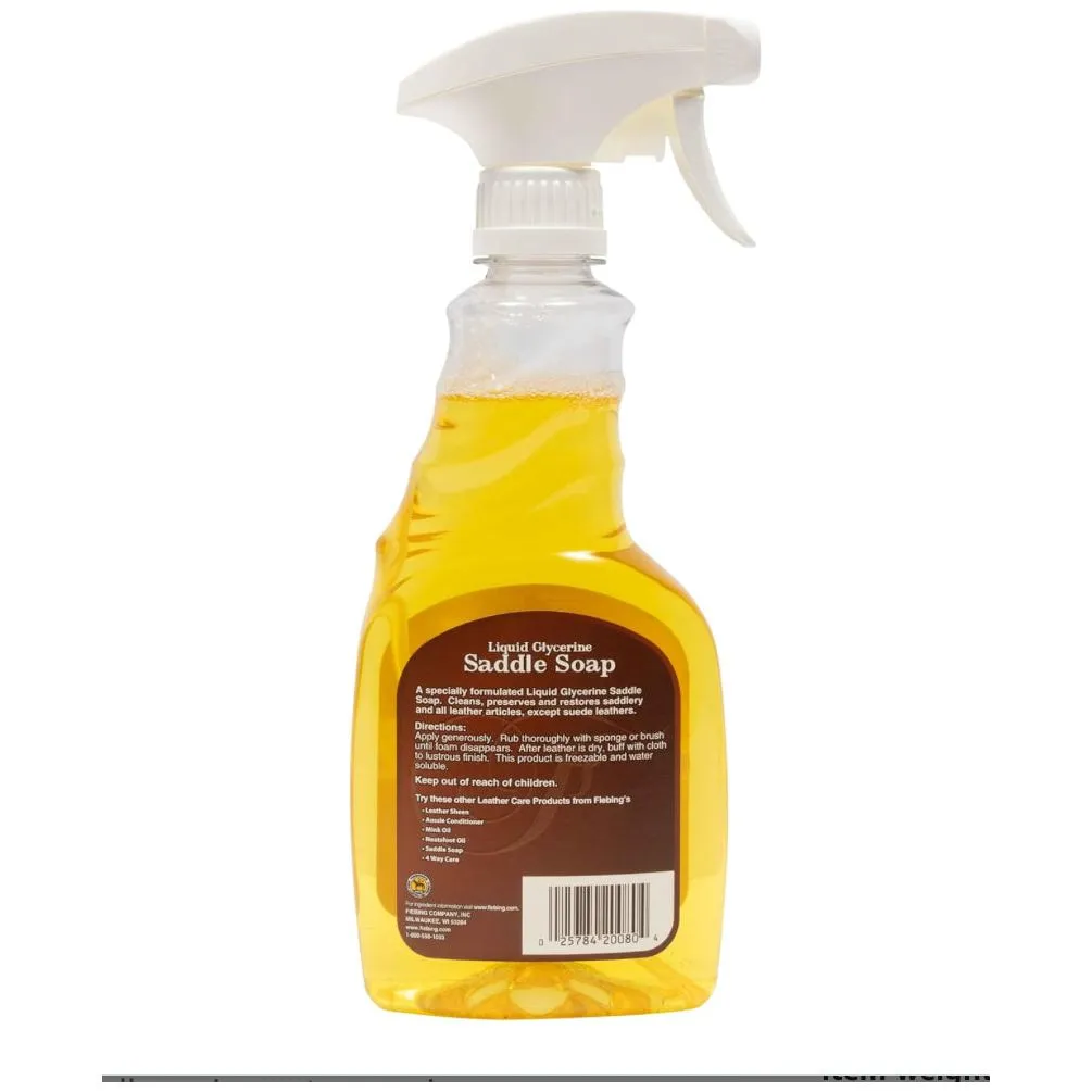 Fiebing’s Leather Saddle Soap- Liquid Glycerine 473ml (16 FL)