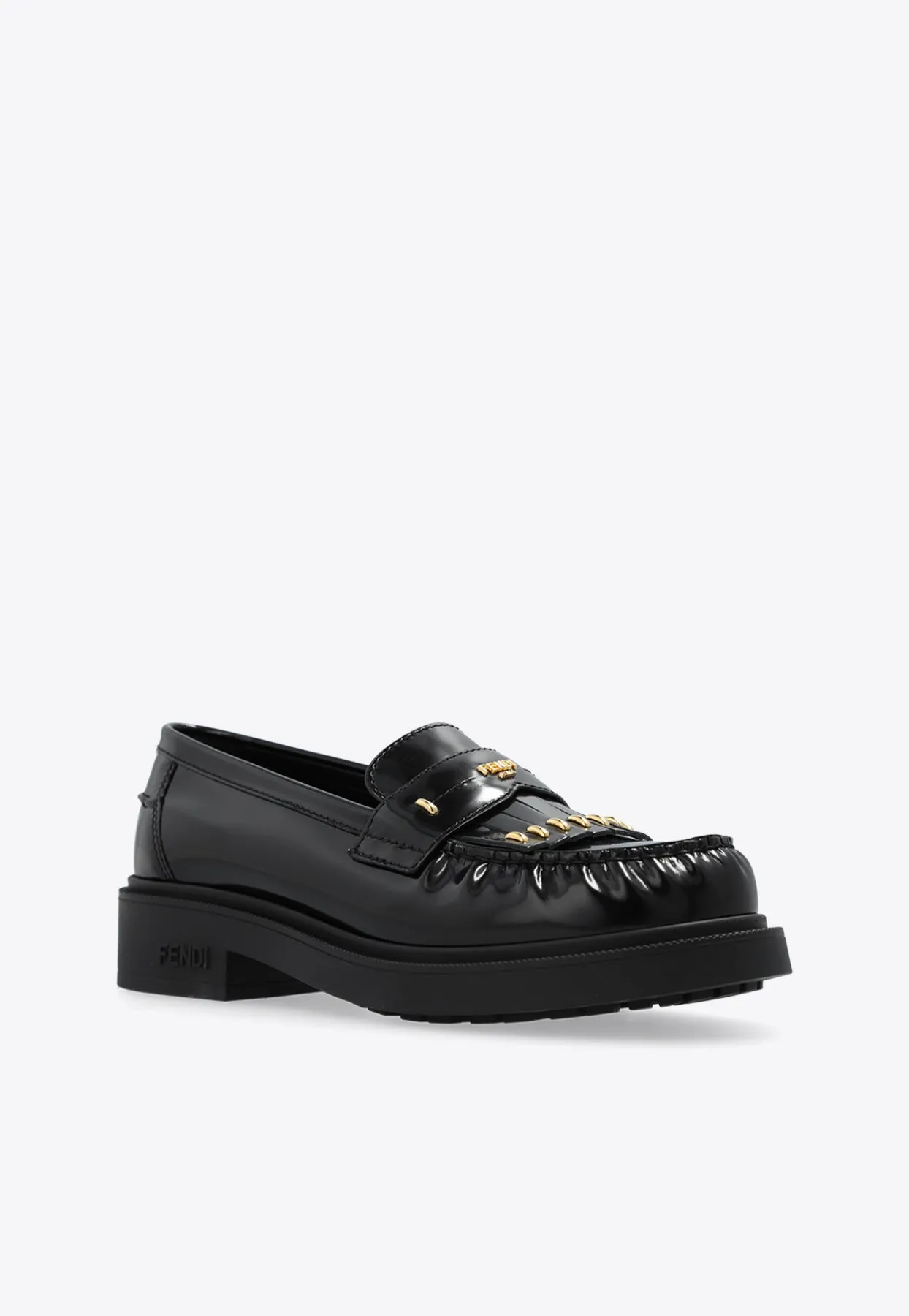 Filo Leather Loafers with Studs