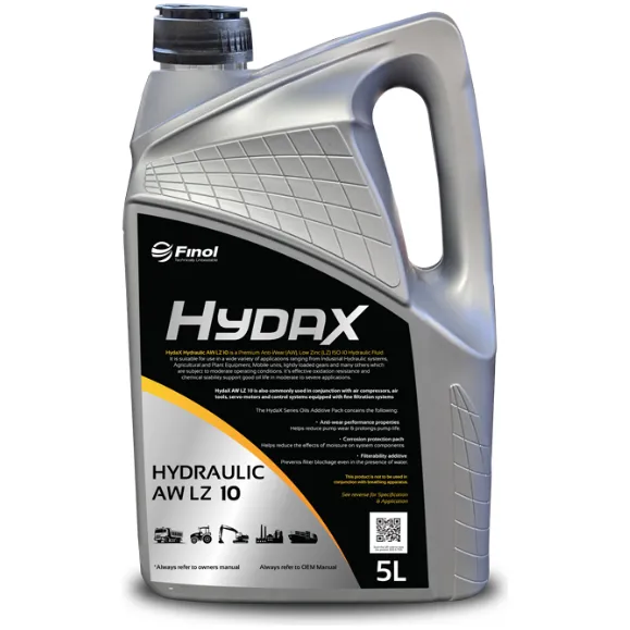 Finol Hydrax Hydraulic Oil AW LZ 10 - 5L