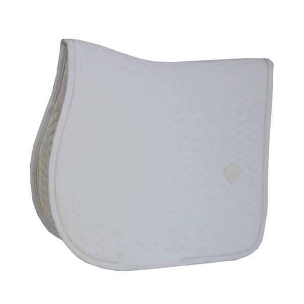 Fishbone Jump Saddle Pad - White