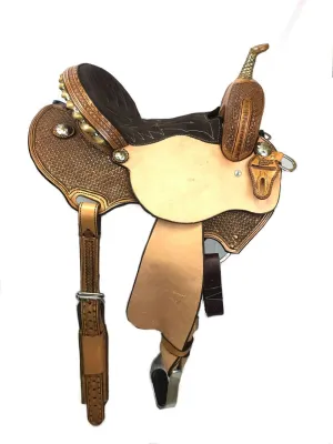 Flaming Columbine Barrel Saddle