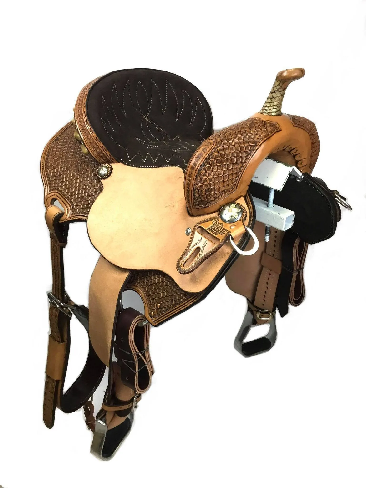 Flaming Columbine Barrel Saddle