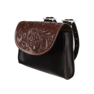 Floral Leather Pommel Pouch