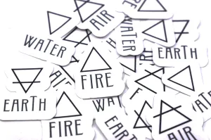 Four Elements sticker pack | 4pcs