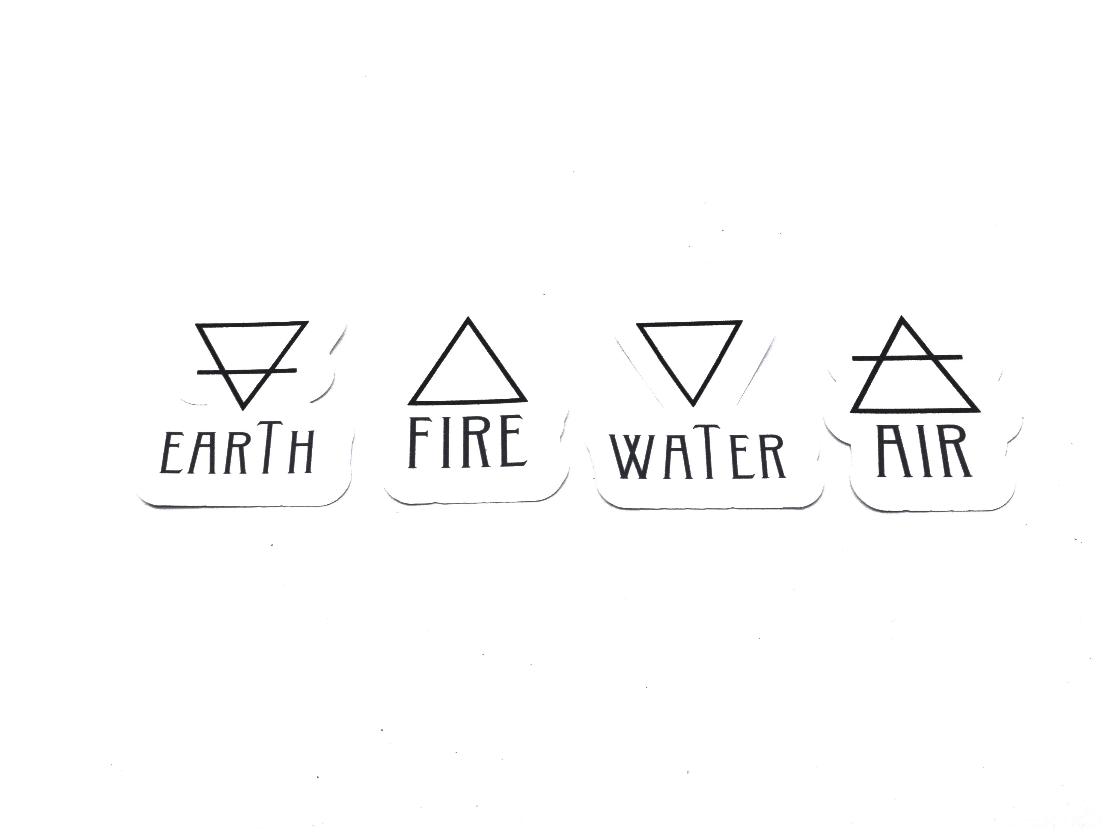 Four Elements sticker pack | 4pcs