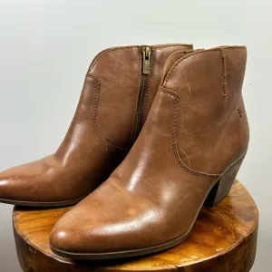 Frye Women’s Boots Jennifer Ankle Booties Brown Leather Size 8.5 M