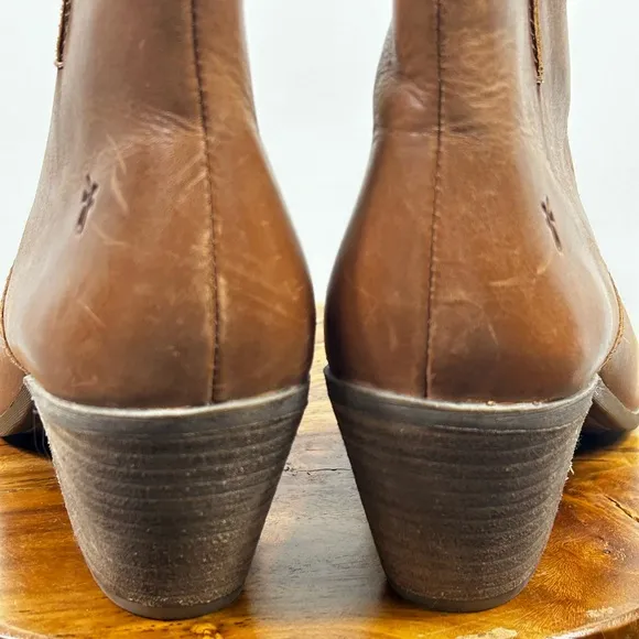 Frye Women’s Boots Jennifer Ankle Booties Brown Leather Size 8.5 M