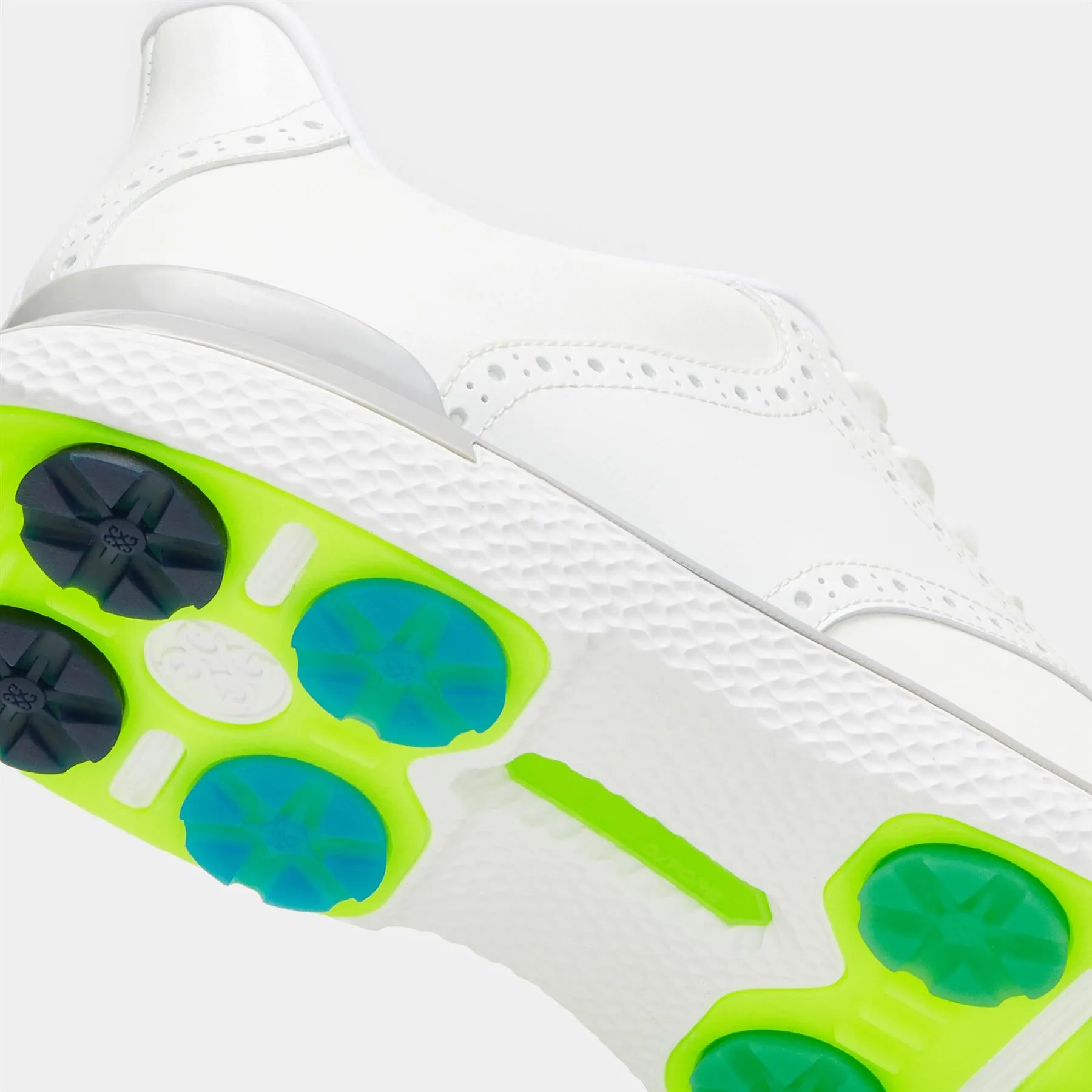 GALLIVAN2R Brogue Saddle Golf Shoes Snow/Nimbus