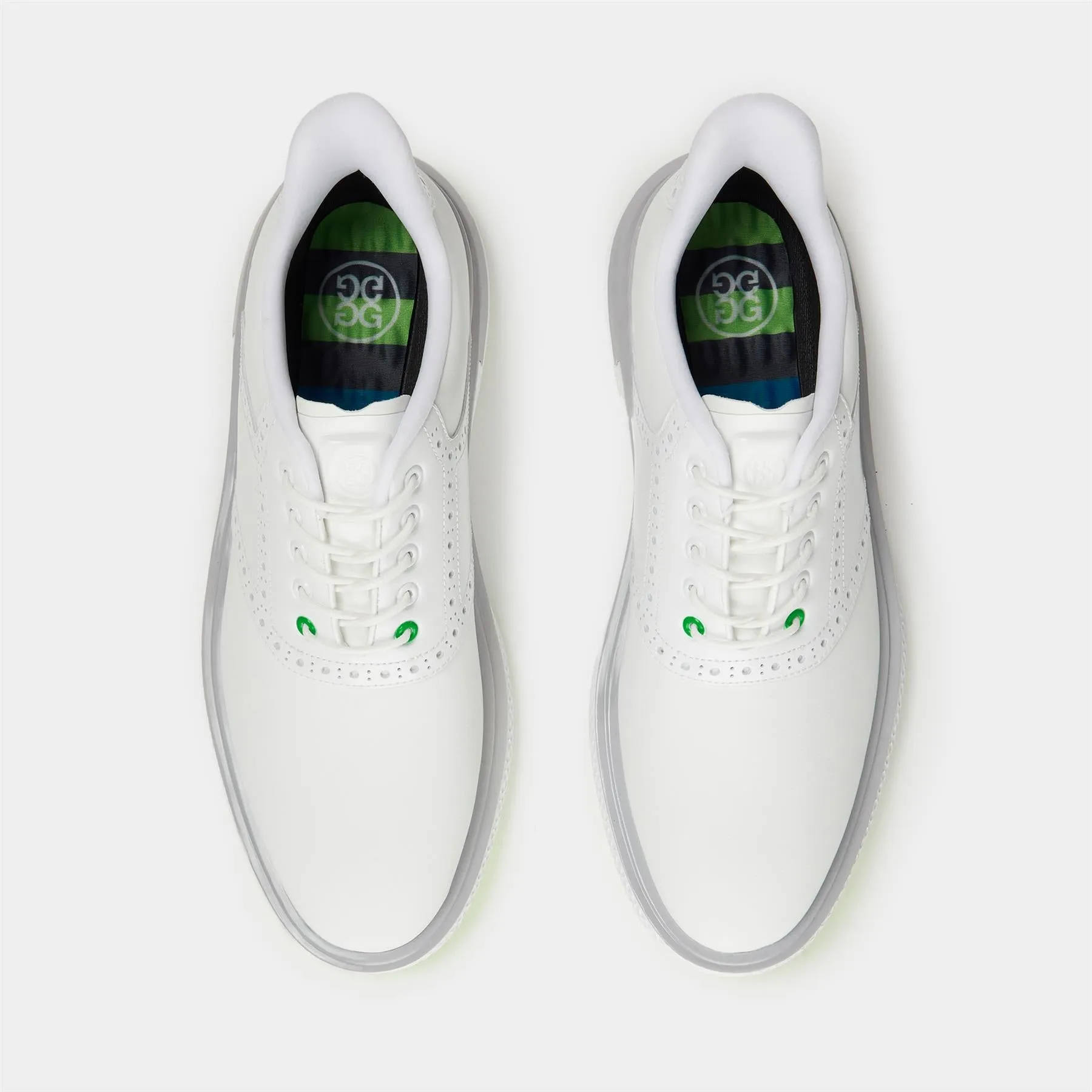 GALLIVAN2R Brogue Saddle Golf Shoes Snow/Nimbus