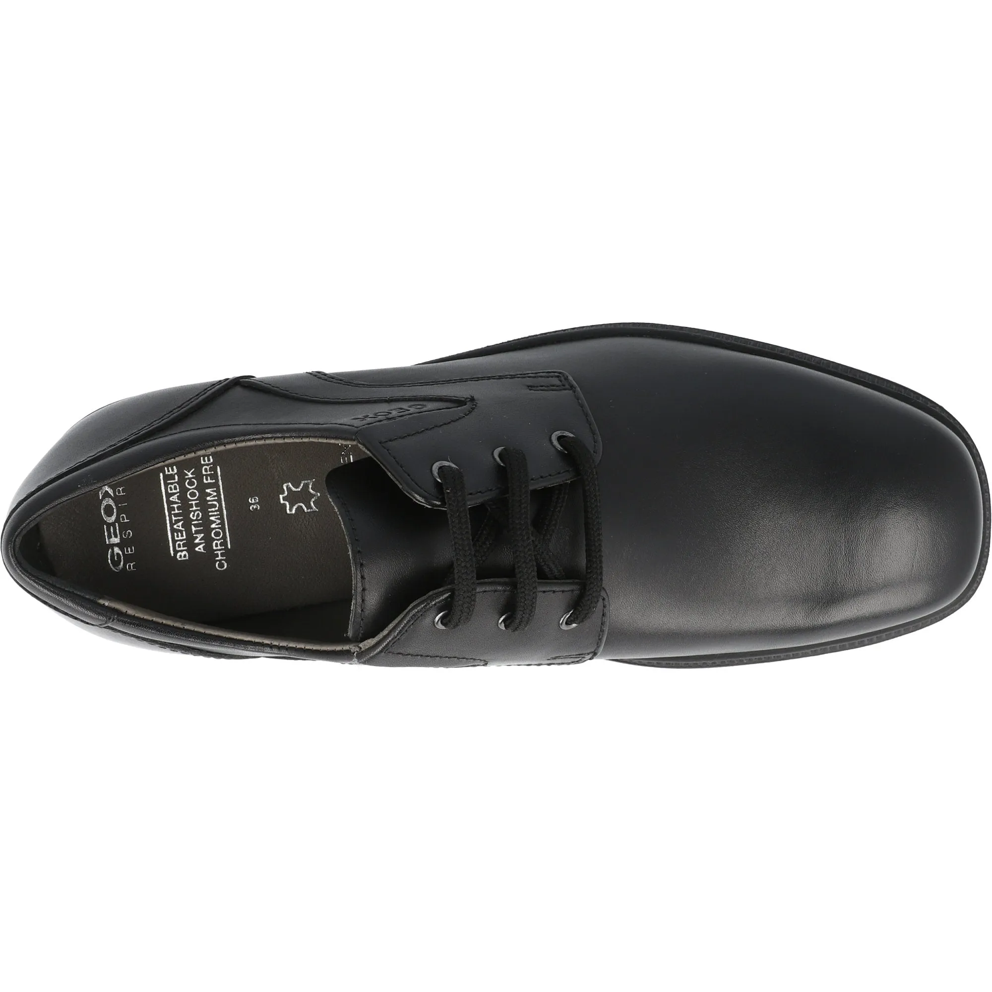 Geox Federico Black Boys School Shoes