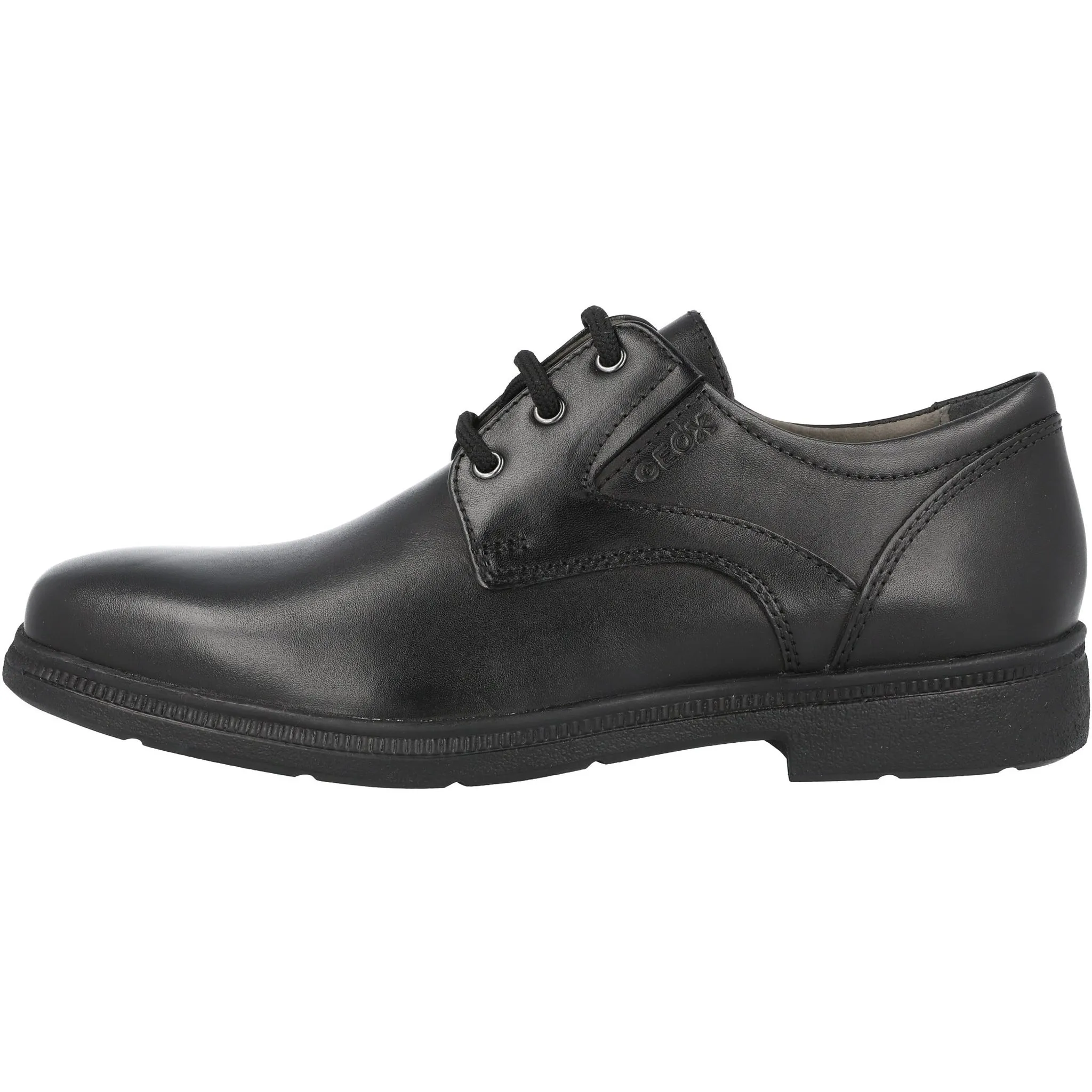 Geox Federico Black Boys School Shoes