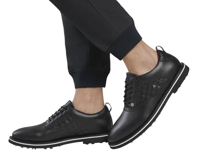 G/Fore Men's Quilted Saddle Gallivanter Golf Shoes: Onyx