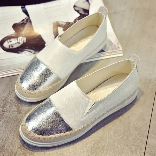 Gold Penguin Loafers