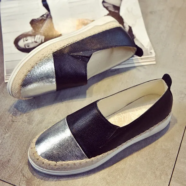 Gold Penguin Loafers