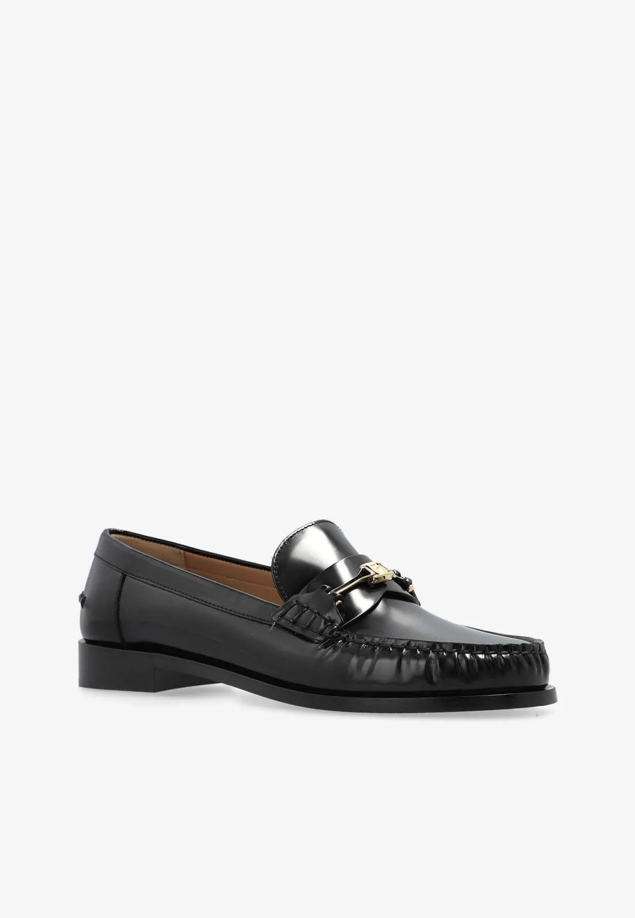 Harry F Buckle Leather Loafers