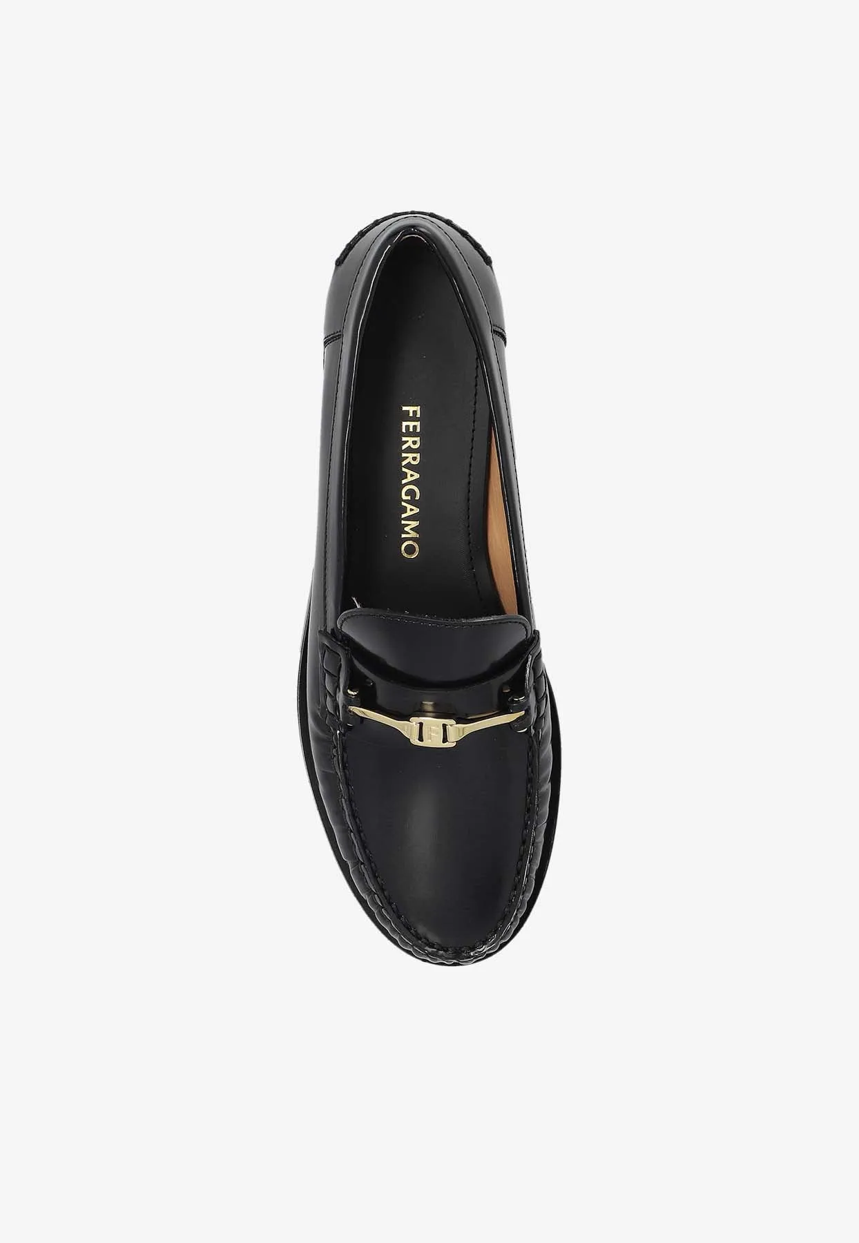 Harry F Buckle Leather Loafers