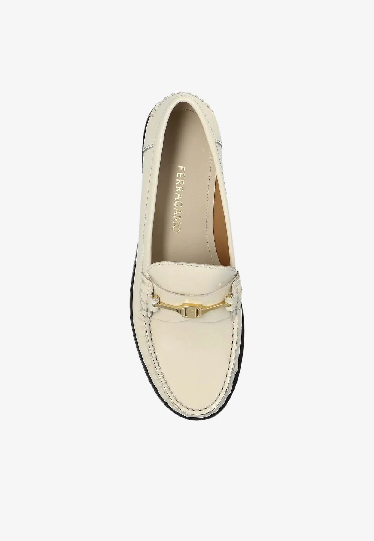 Harry F Buckle Leather Loafers