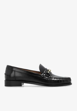 Harry F Buckle Leather Loafers