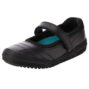 Hush Puppies Amelia Black Leather Mary Jane School Shoes