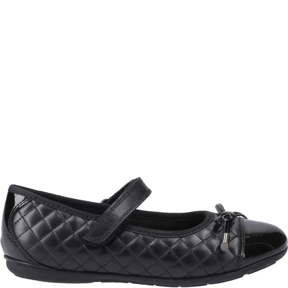 Hush Puppies Lottie Quilt Ballerina Junior School Shoes