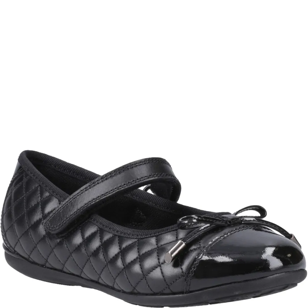 Hush Puppies Lottie Quilt Ballerina Junior School Shoes