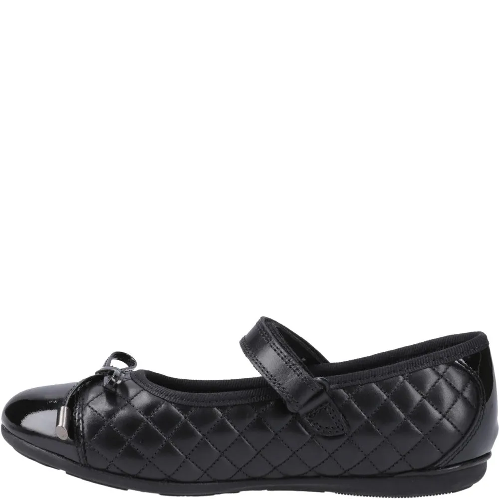Hush Puppies Lottie Quilt Ballerina Junior School Shoes