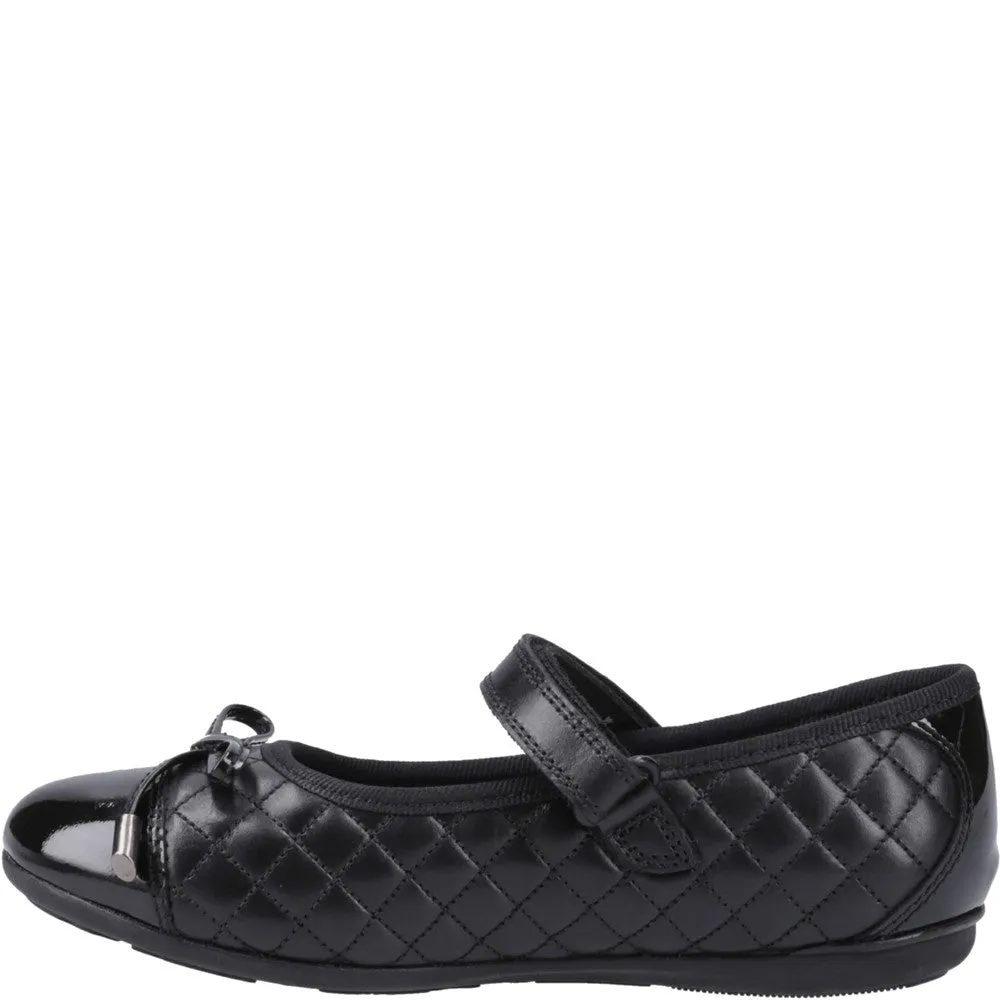 Hush Puppies Lottie Quilt Ballerina Senior School Shoes