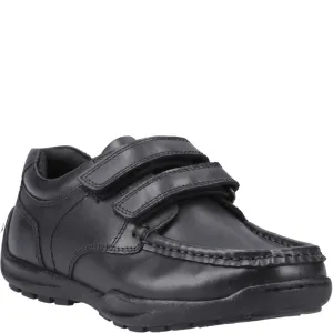 Hush Puppies Maddox Touch Fastening Junior School Shoes