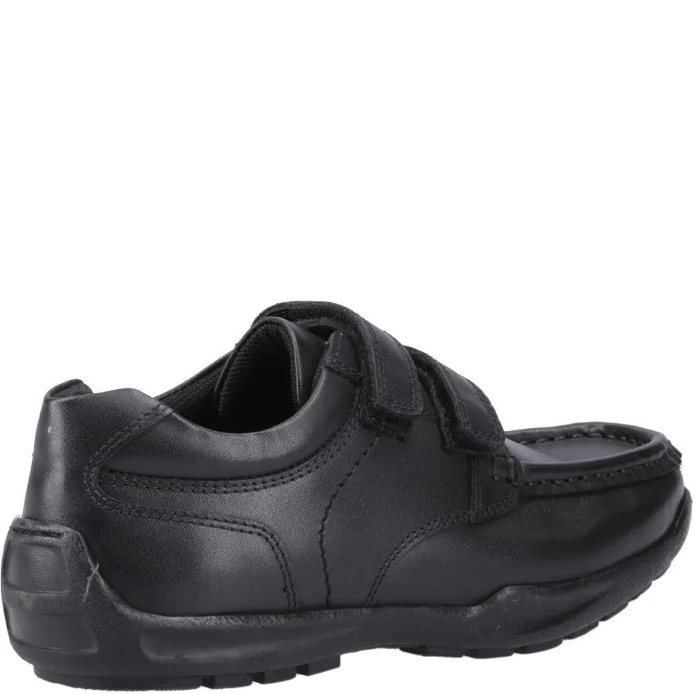 Hush Puppies Maddox Touch Fastening Junior School Shoes
