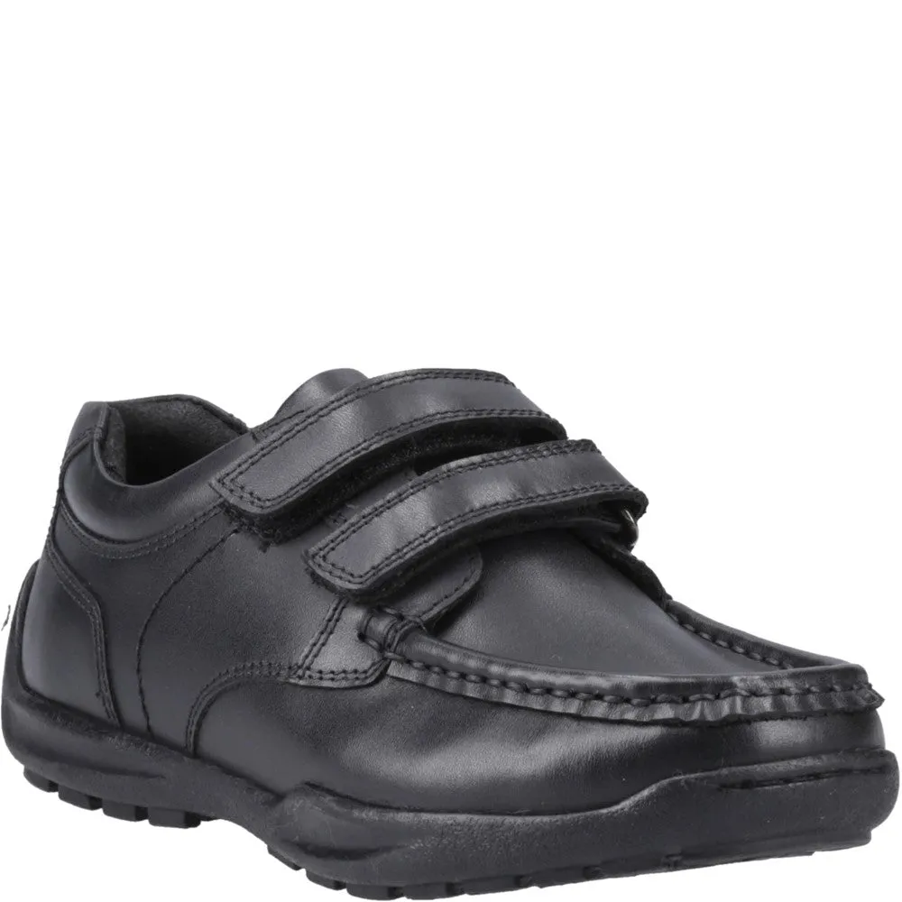 Hush Puppies Maddox Touch Fastening Junior School Shoes