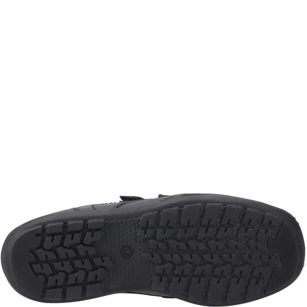 Hush Puppies Maddox Touch Fastening Junior School Shoes