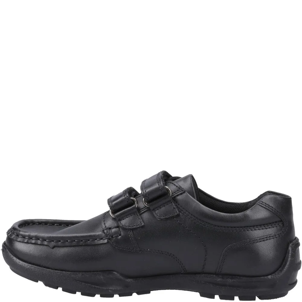 Hush Puppies Maddox Touch Fastening XL Senior School Shoes