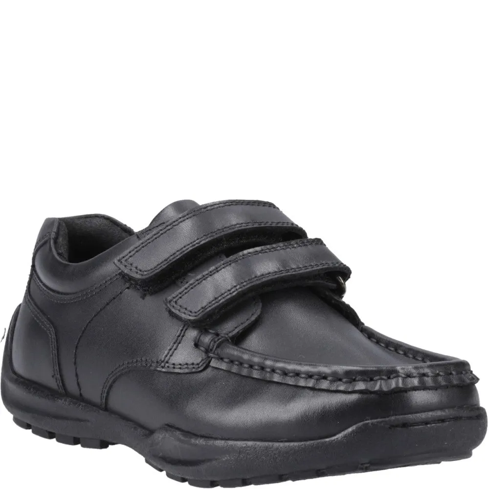 Hush Puppies Maddox Touch Fastening XL Senior School Shoes