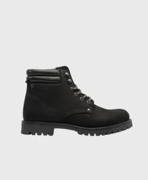 Jack Jones Stoke Nubuck Ankle Boot Anthracite Black