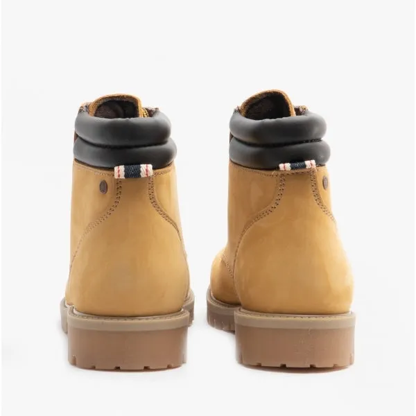 Jack Jones Stoke Nubuck Ankle Boot Honey Brown