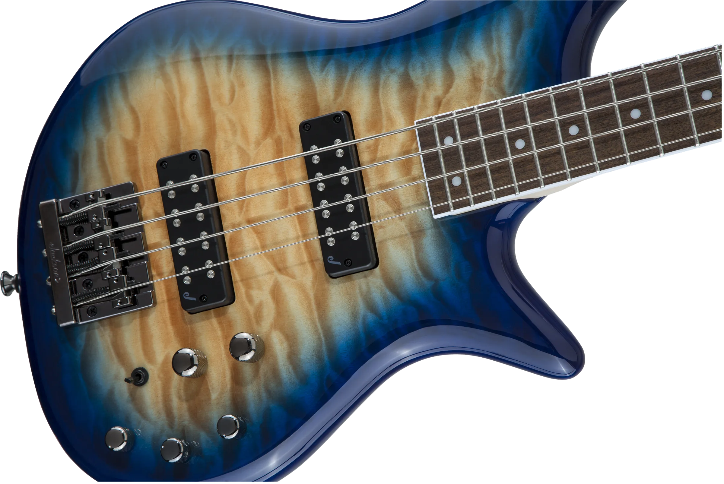 Jackson Spectra Bass JS3Q Amber Blue Burst