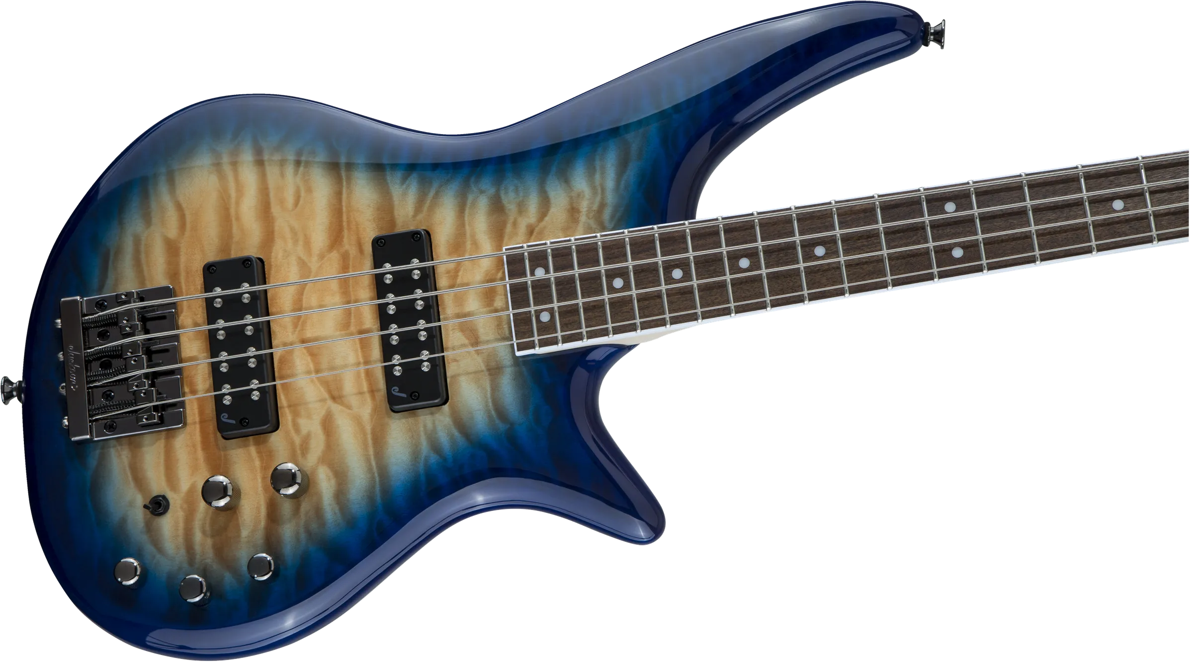Jackson Spectra Bass JS3Q Amber Blue Burst