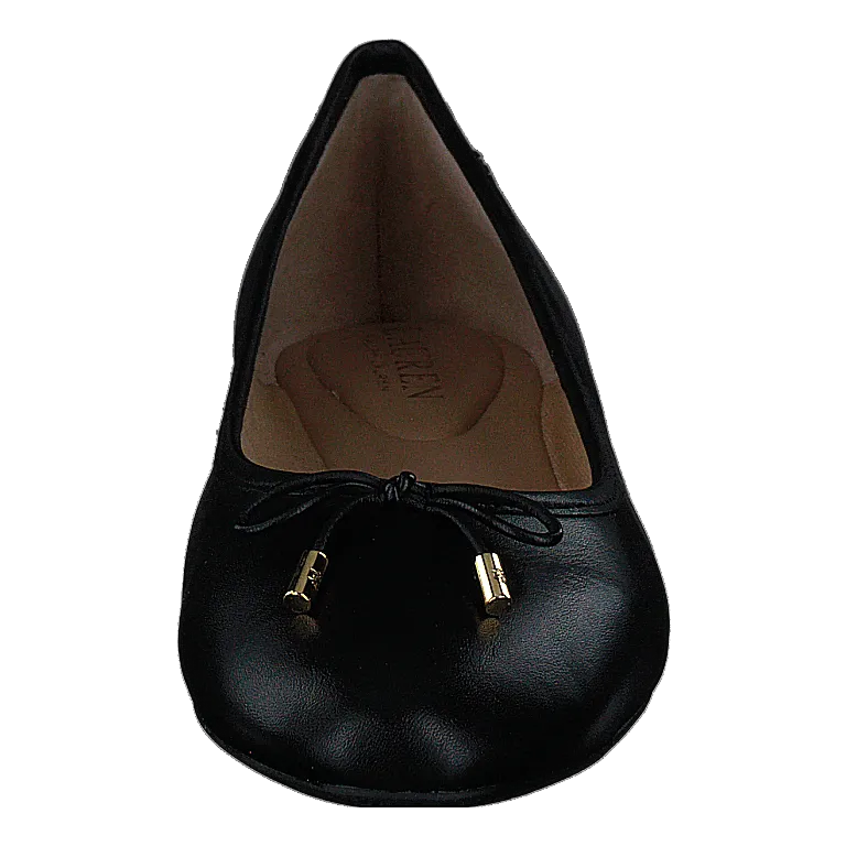 Jayna Leather Flat Black