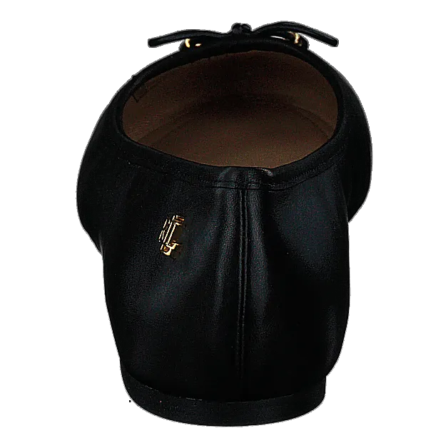 Jayna Leather Flat Black