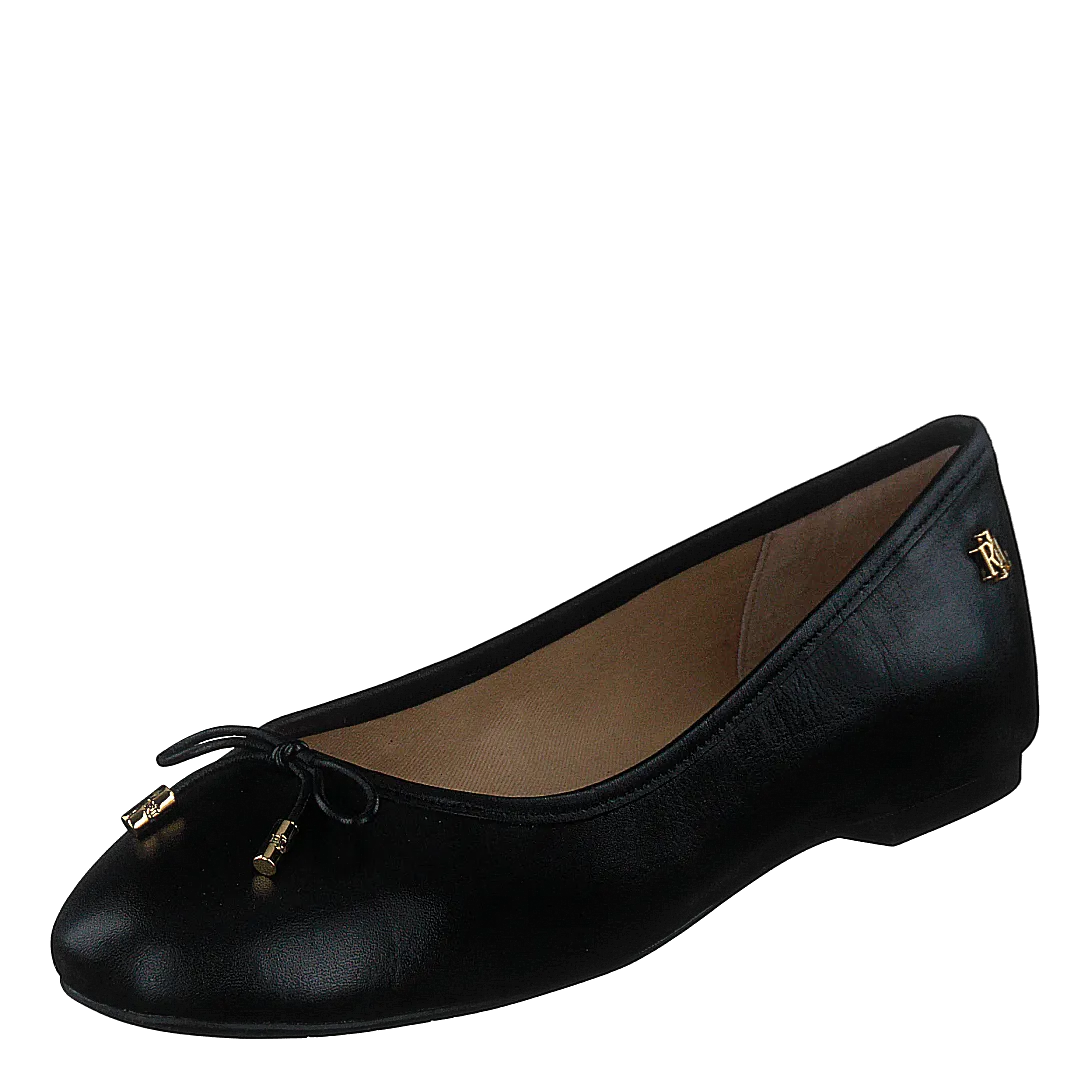 Jayna Leather Flat Black