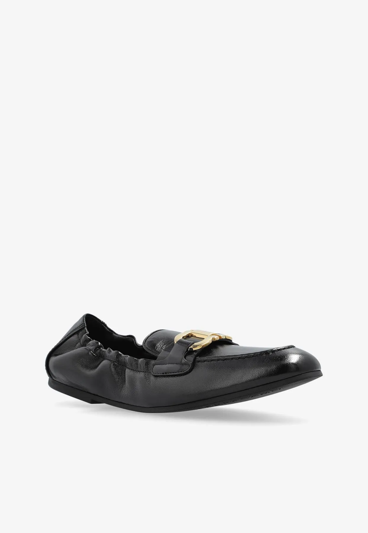 Jodie Elasticated Leather Loafers