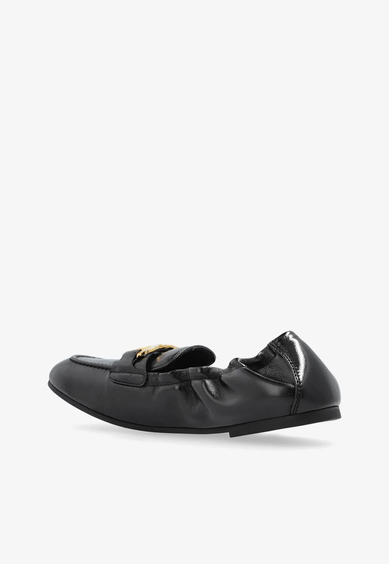 Jodie Elasticated Leather Loafers