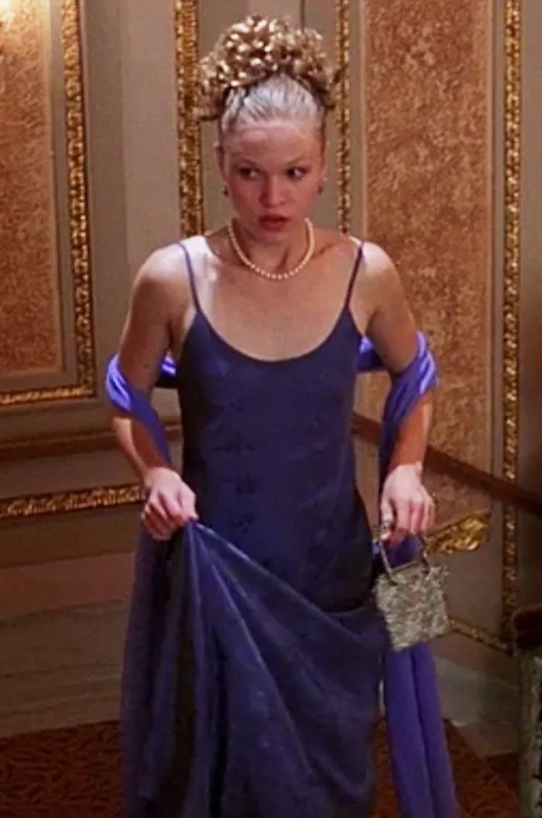 Julia Stiles As Kat Stratford Dress in 10 Things I Hate About You Prom Blue Dress