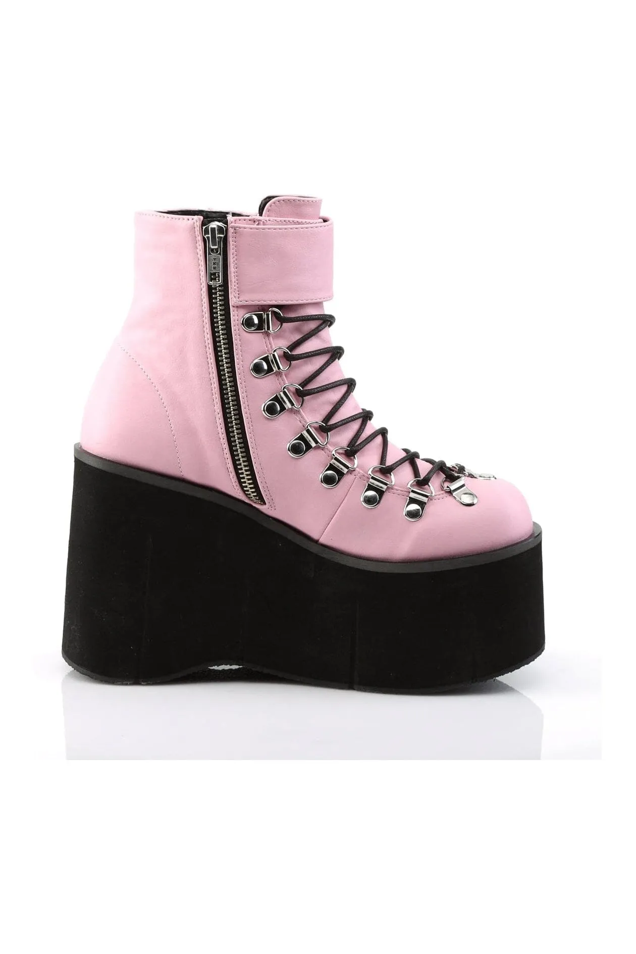 KERA-21 Pink Vegan Leather Ankle Boot