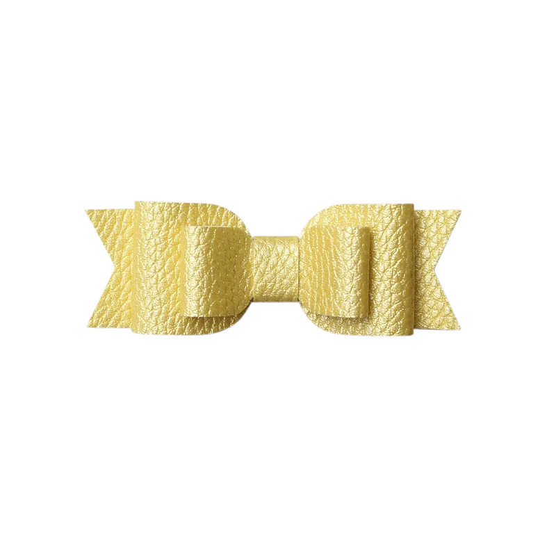 Layered Faux Leather Big Bow Headband