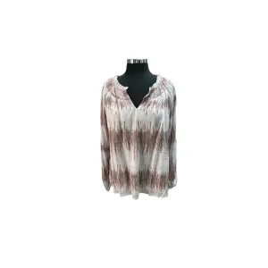 Mauve V-Neck Blouse