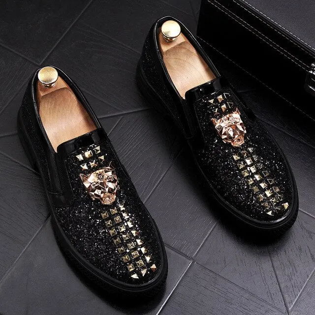 Men's Casual  Shining Diamond Flats