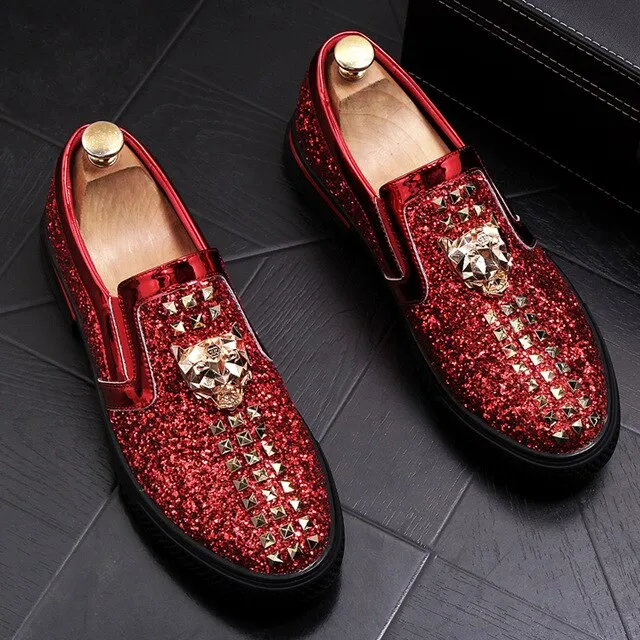 Men's Casual  Shining Diamond Flats